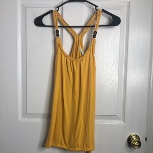 Maurices Yellow Fitted Tank Top